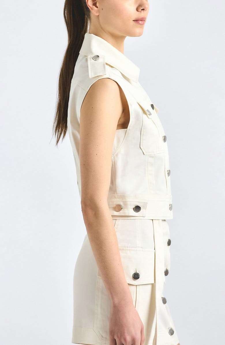 Derek Lam 10 Crosby Illiana Stretch Cotton Blend Utility Vest, Alternate, color, 