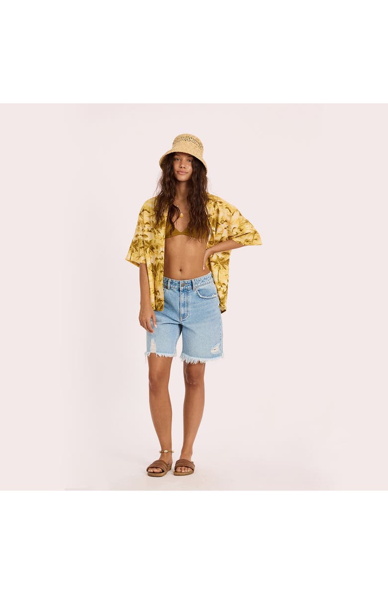 Sisstr Revolution Distant Shores Ss Woven Top - Women's, Alternate, color, Sunshell