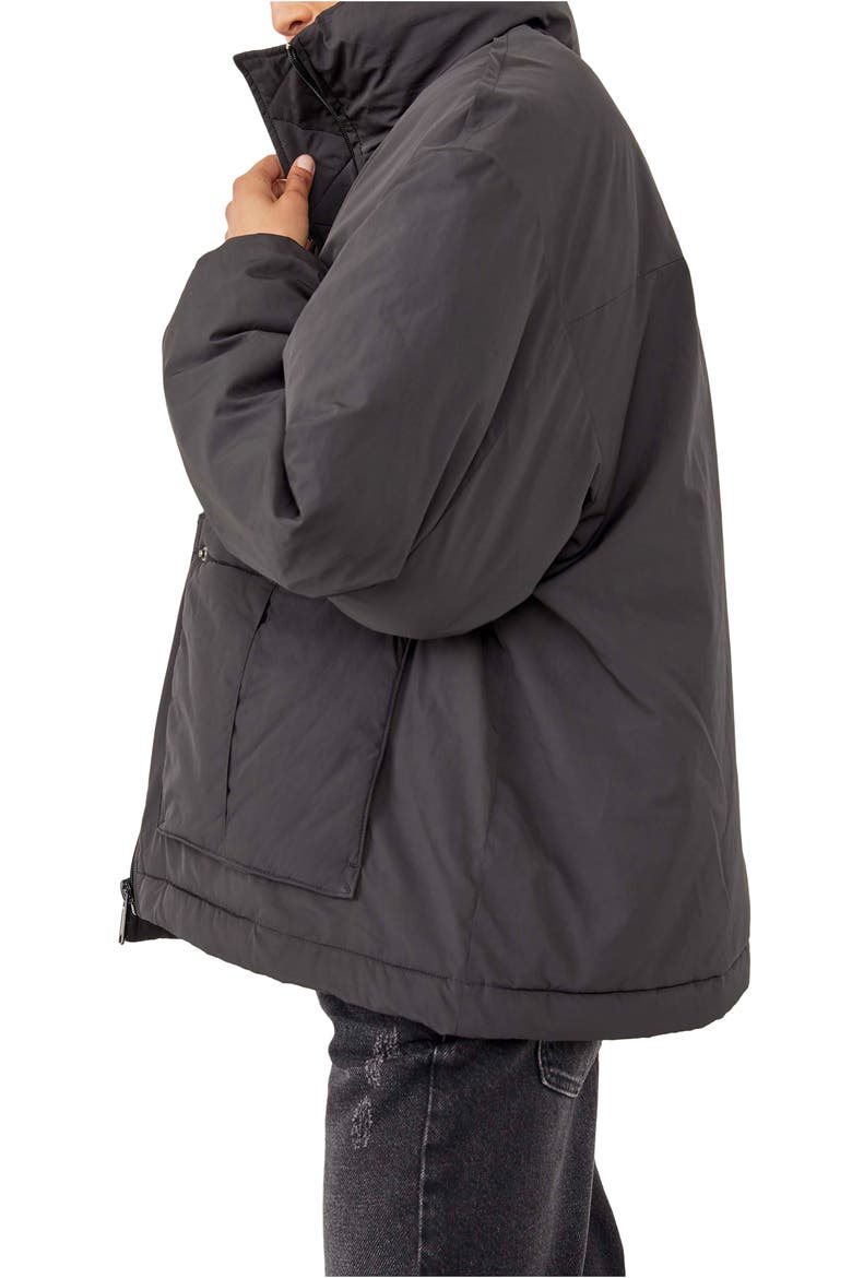 We the Free Duvet Bomber Jacket, Alternate, color, BLACK