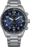 Citizen Eco Drive Chronograph Stainless Steel Bracelet Watch, 43mm