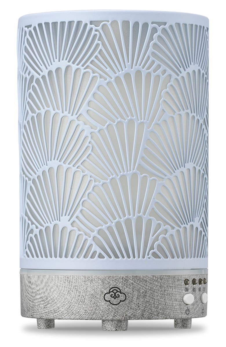 SERENE HOUSE Shell Metal Ultrasonic Aroma Diffuser, Main, color, Grey