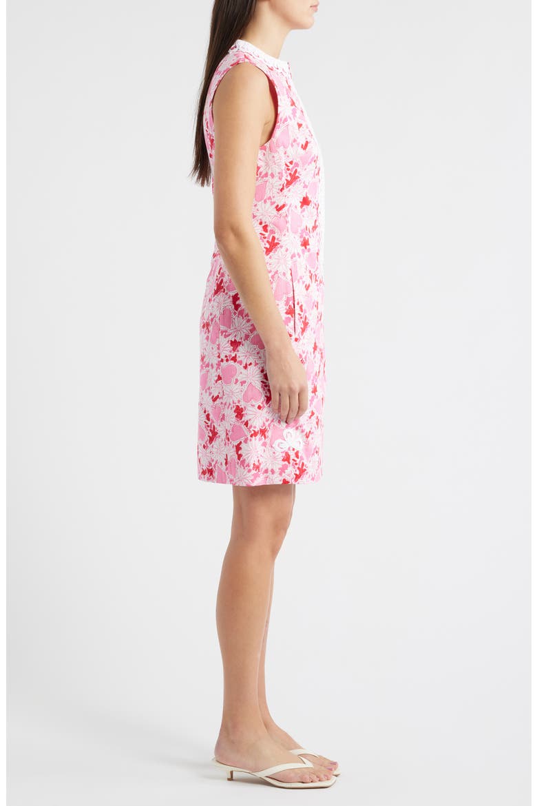 Cleodora Sleeveless Stretch Shift Dress, Alternate, color, COCONUT DEAR HEART