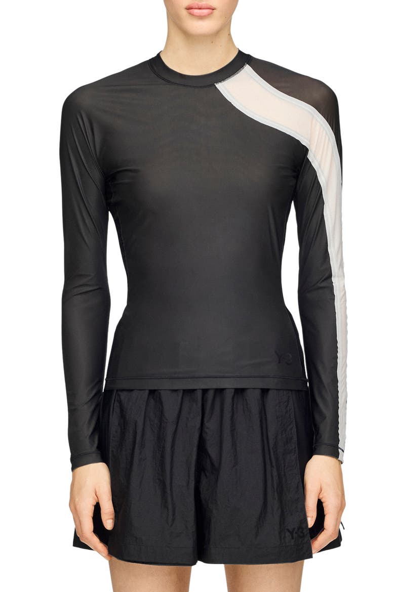 Contrast EQT Stripe Top, Main, color, BLACK