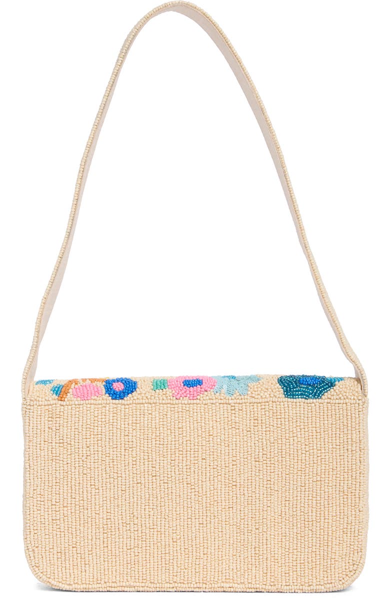 Collection XIIX Beaded Abstract Floral Shoulder Bag, Alternate, color, Beige Multi