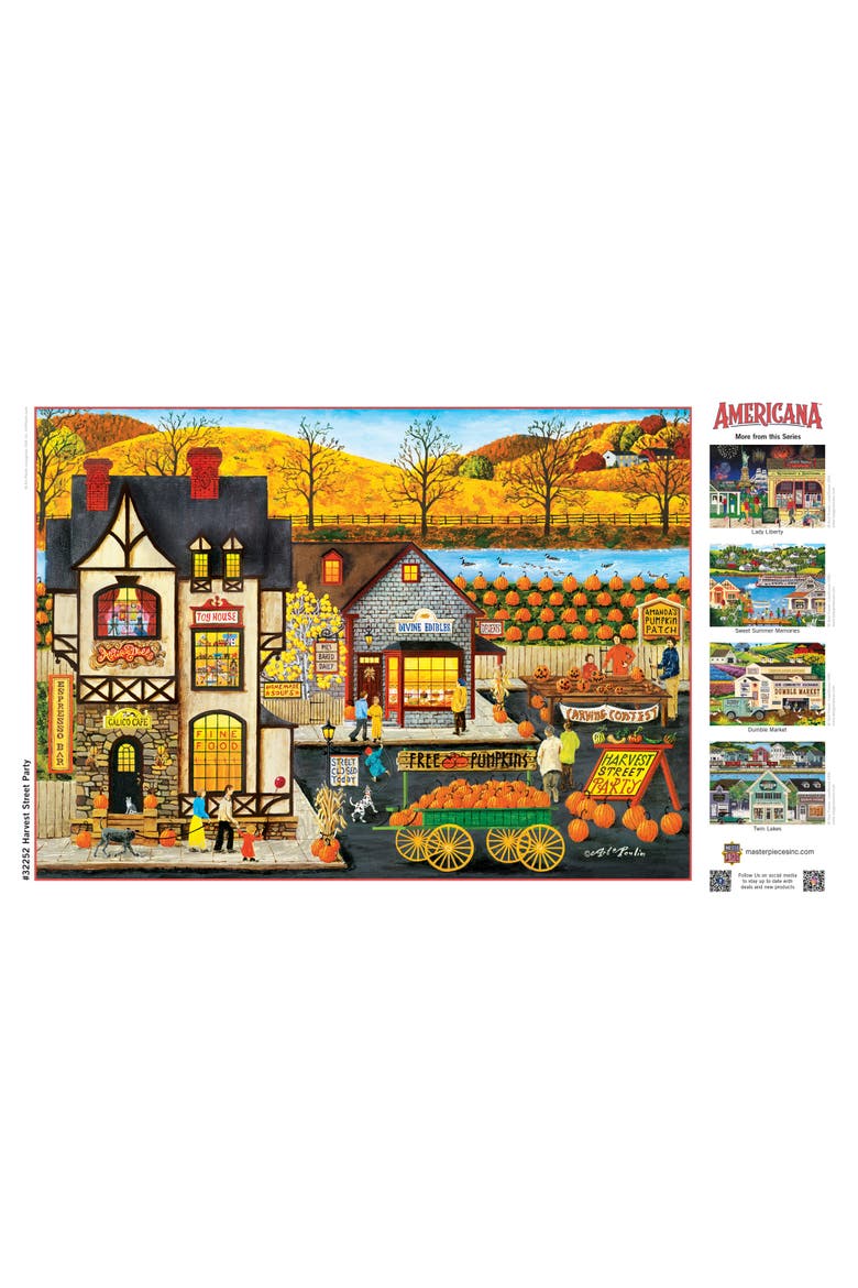 Harvest Street Party 500 Piece Puzzle, Alternate, color, Multicolor