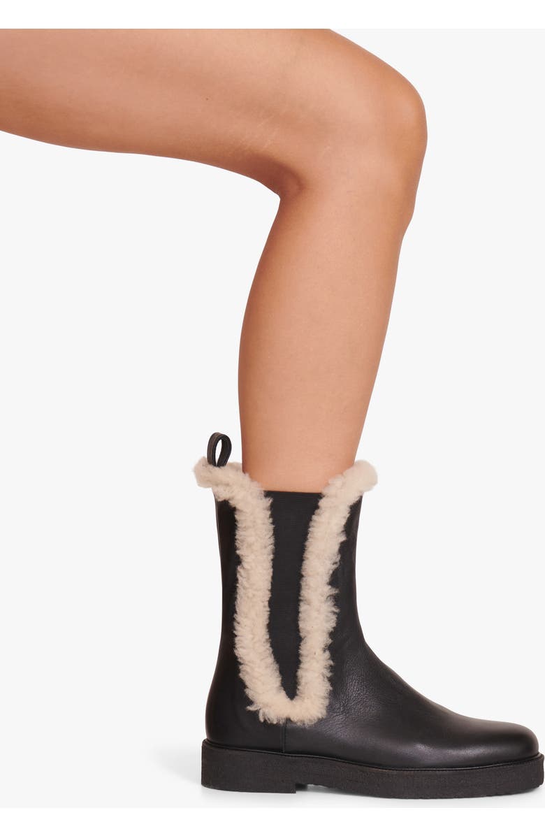 STAUD Palamino Genuine Shearling Chelsea Boot, Alternate, color,