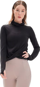 Rebody Active Cowl Neck Long Sleeve Top
