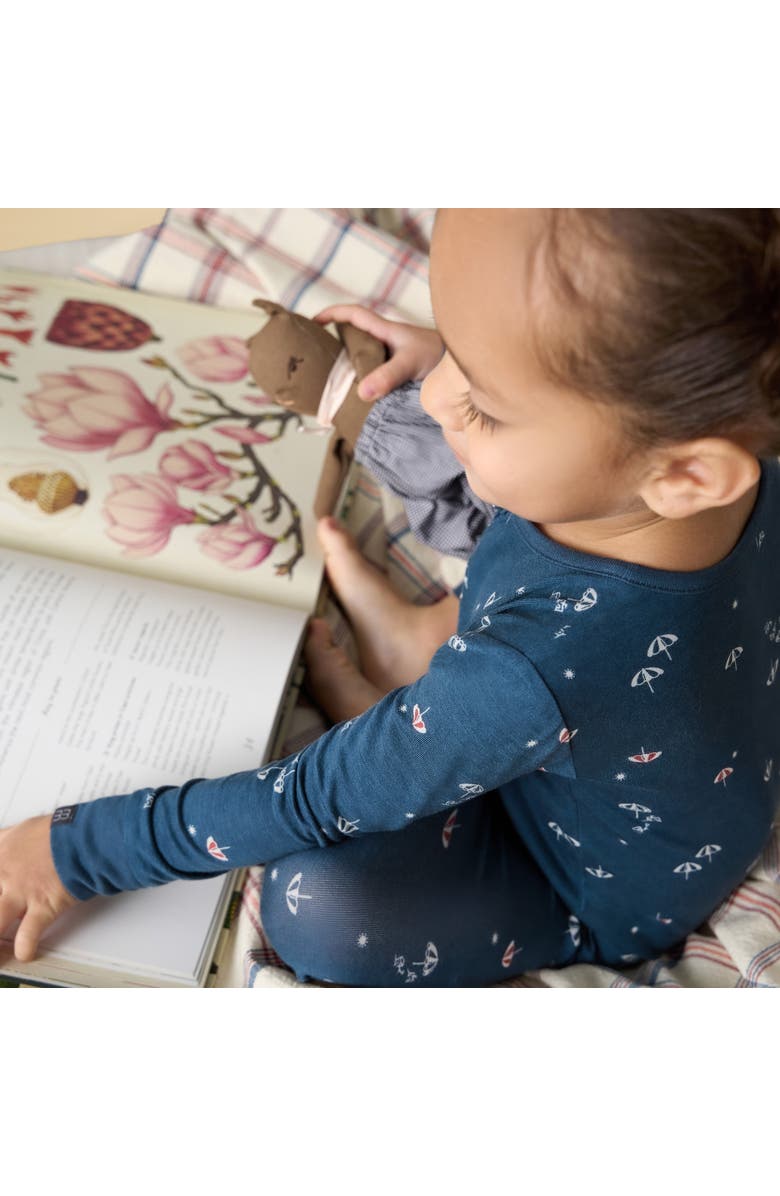 Modern Moments<sup>™</sup> by Gerber 2-Pack Unisex Tight Fitting Footless Pajamas, Alternate, color, Blue Umbrella