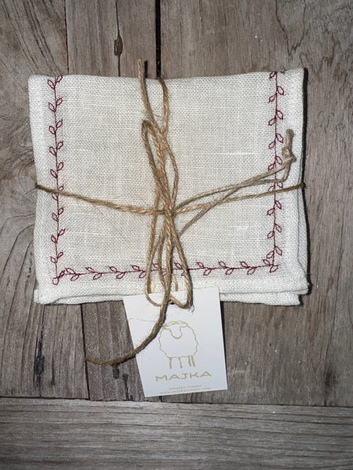 Majka Holiday Vine Cocktail Napkins In Neutral