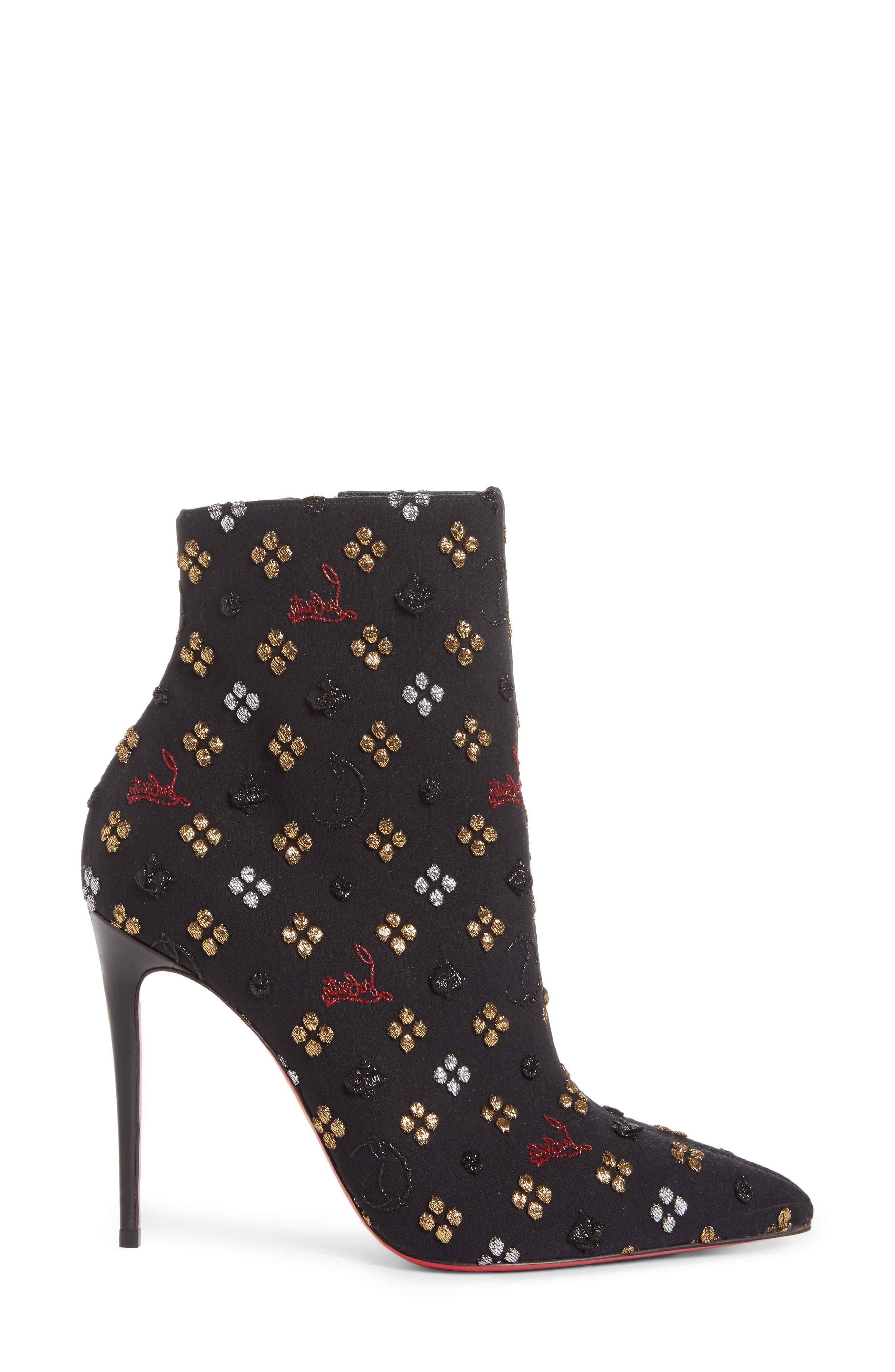 Christian Louboutin So Kate Logo Bootie, Alternate, color, 