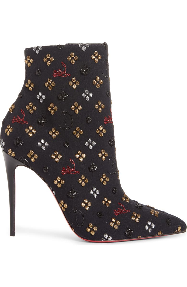 Christian Louboutin So Kate Logo Bootie, Alternate, color,