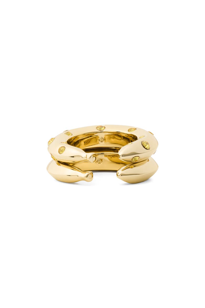 banana set of 2 stacking rings, Alternate, color, LIGHT TOPAZ