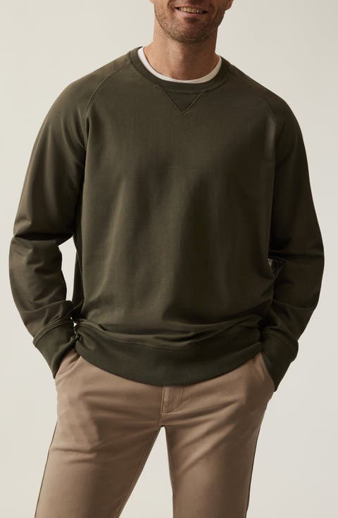 Stretch French Terry Crewneck Sweatshirt