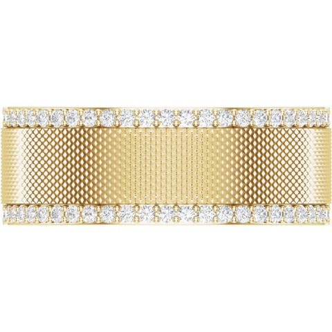 1/2 Ct Lab-grown Diamond Band In 14k Gold