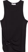 Rabanne Ring Pierced Stretch Cotton Tank