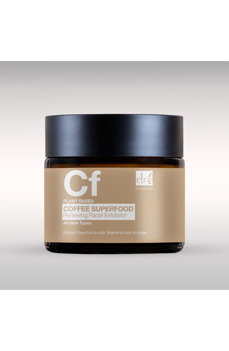 DR BOTANICALS Coffee Superfood Renewing Facial Exfoliator 60ml, Alternate, color, White