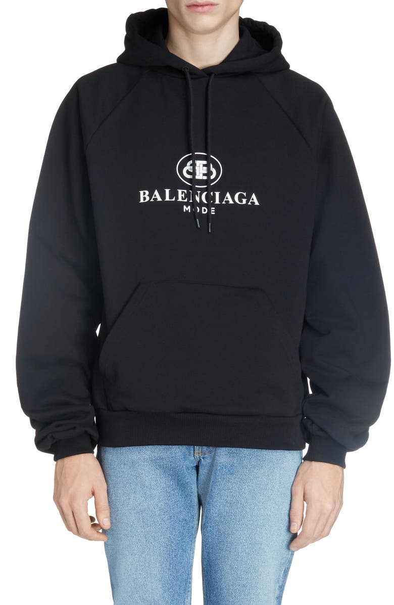 Balenciaga BB Mode Hooded Sweatshirt, Main, color, 