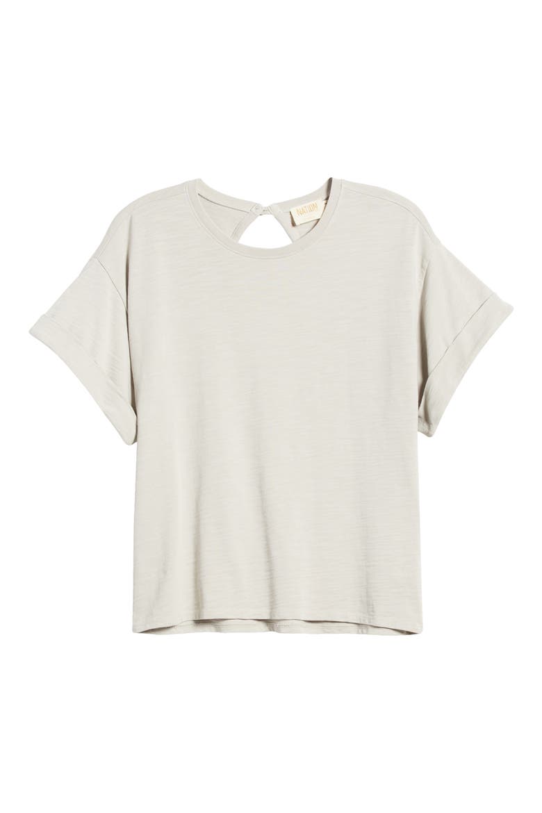 Jade Keyhole T-Shirt, Alternate, color, PUMICE