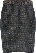 Balmain Glitter Tweed Skirt