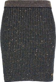Balmain Glitter Tweed Skirt