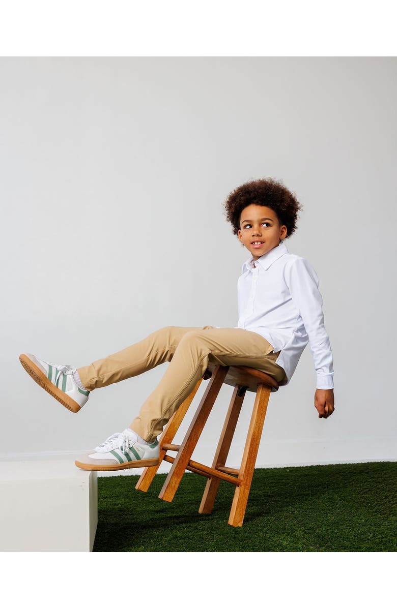 Courtside Kids Girls Dress Shirt, Alternate, color, White