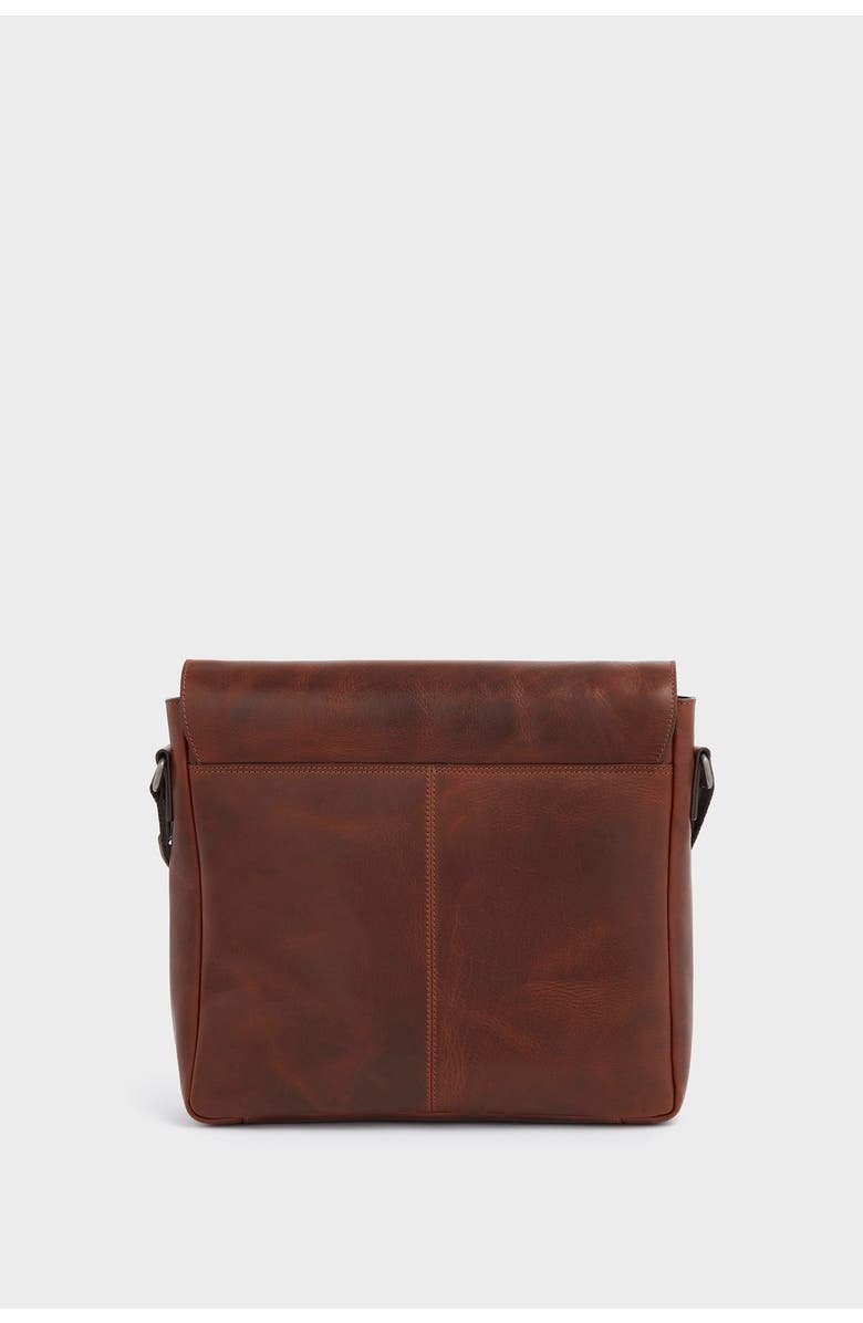 Osprey London The Smithy Large Leather Messenger Bag, Alternate, color, Cognac