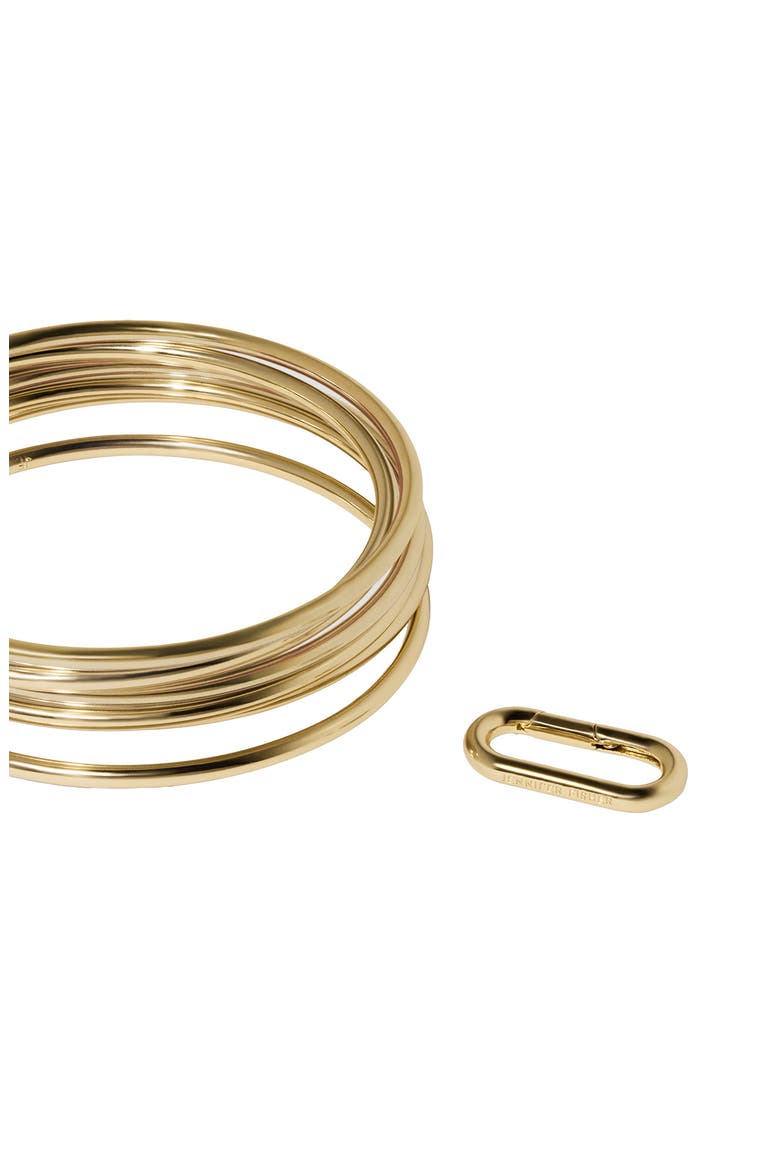 Set of 7 Mixed Metal Bangles (Nordstrom Exclusive), Alternate, color, YELLOW GOLD