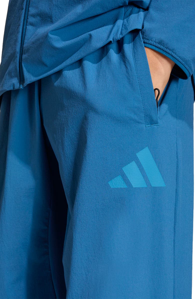 adidas Originals Kids' Z-N-E Woven Travel Pants, Alternate, color, Dusky Petrol/ Dusky Ink