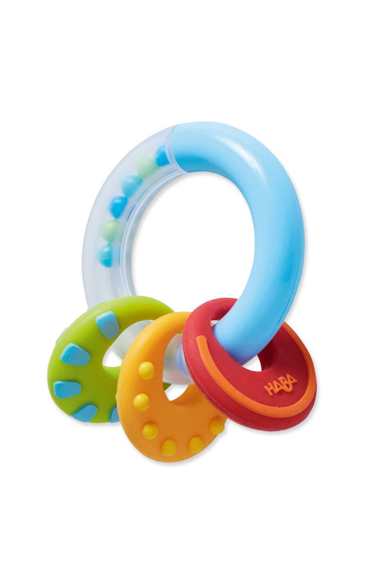 HABA Nobbi Silicone Teether and Clutching Toy, Main, color, Multi