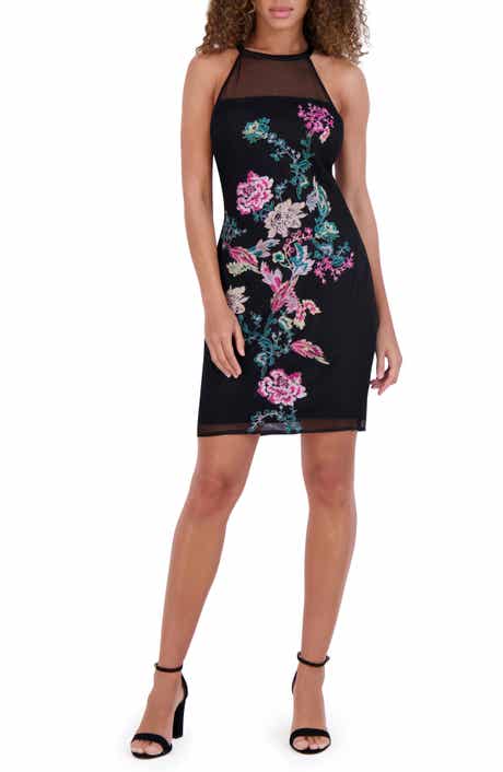 Siena Floral Embroidered Mesh Minidress
