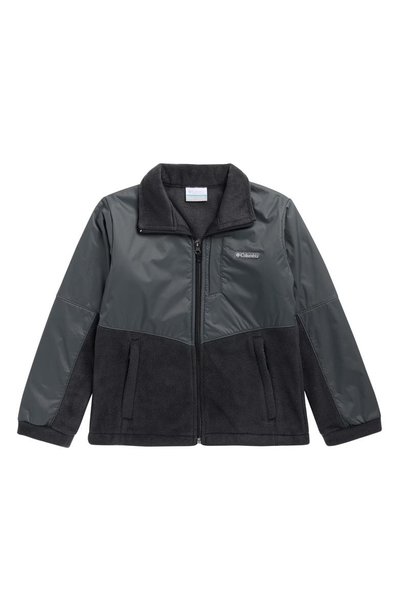 Columbia Kids' Birch Falls II Overlay Jacket, Main, color, Black/ Grill