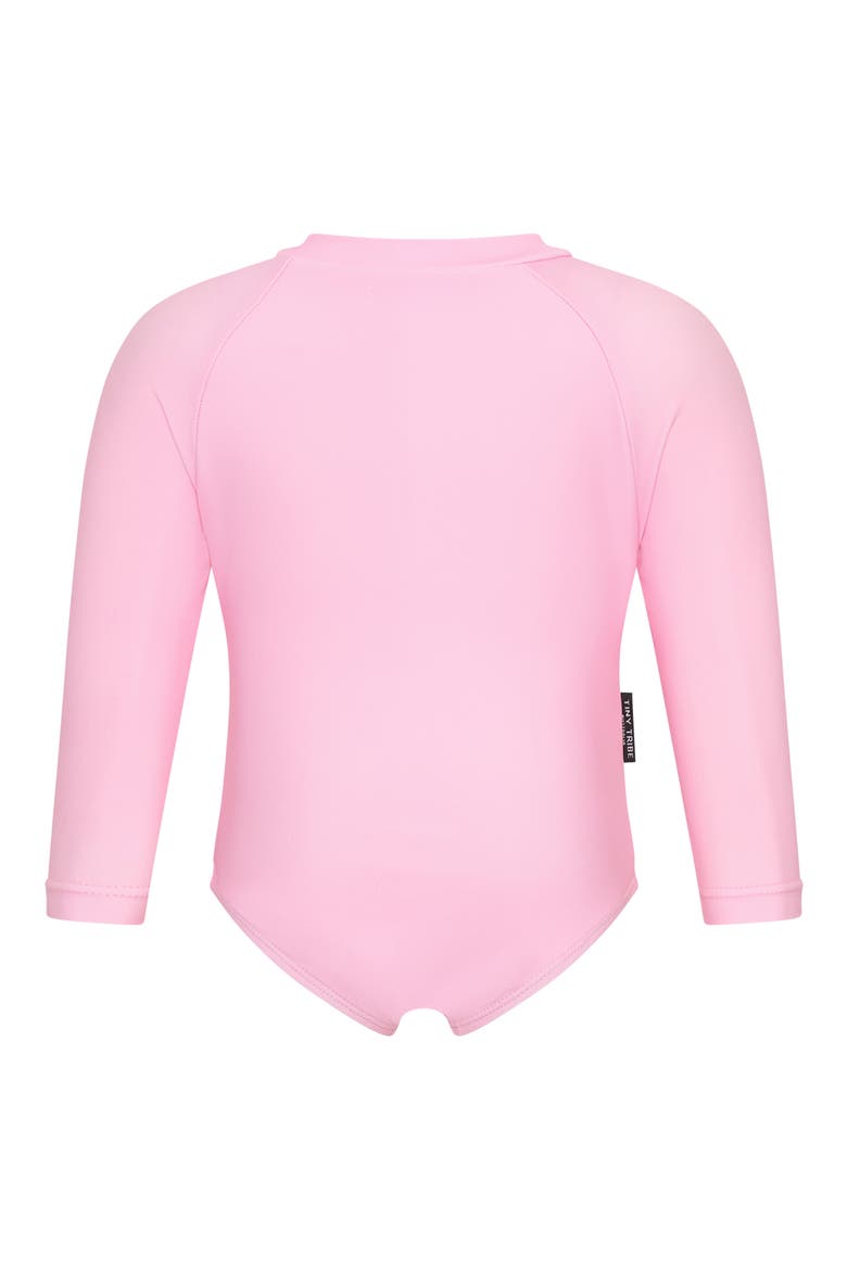 Core Diving Long Sleeve One-Piece Swimsuit, Alternate, color, PINK