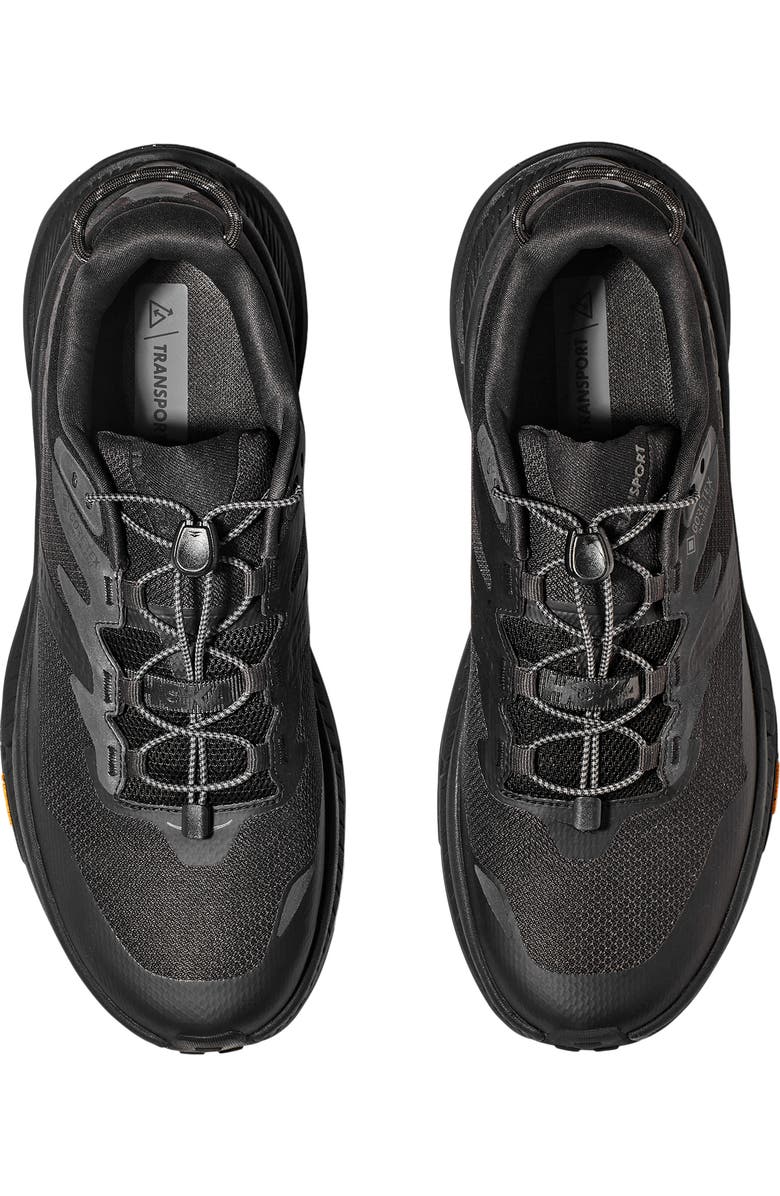 HOKA Transport Gore-Tex<sup>®</sup> Waterproof Shoe - Wide Width Available, Alternate, color, Black / Black