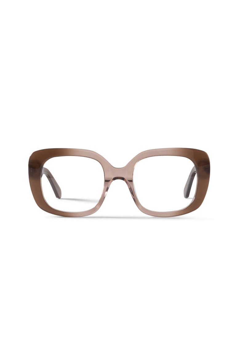 Celeste Reading Glasses, Main, color, Brown / Clear
