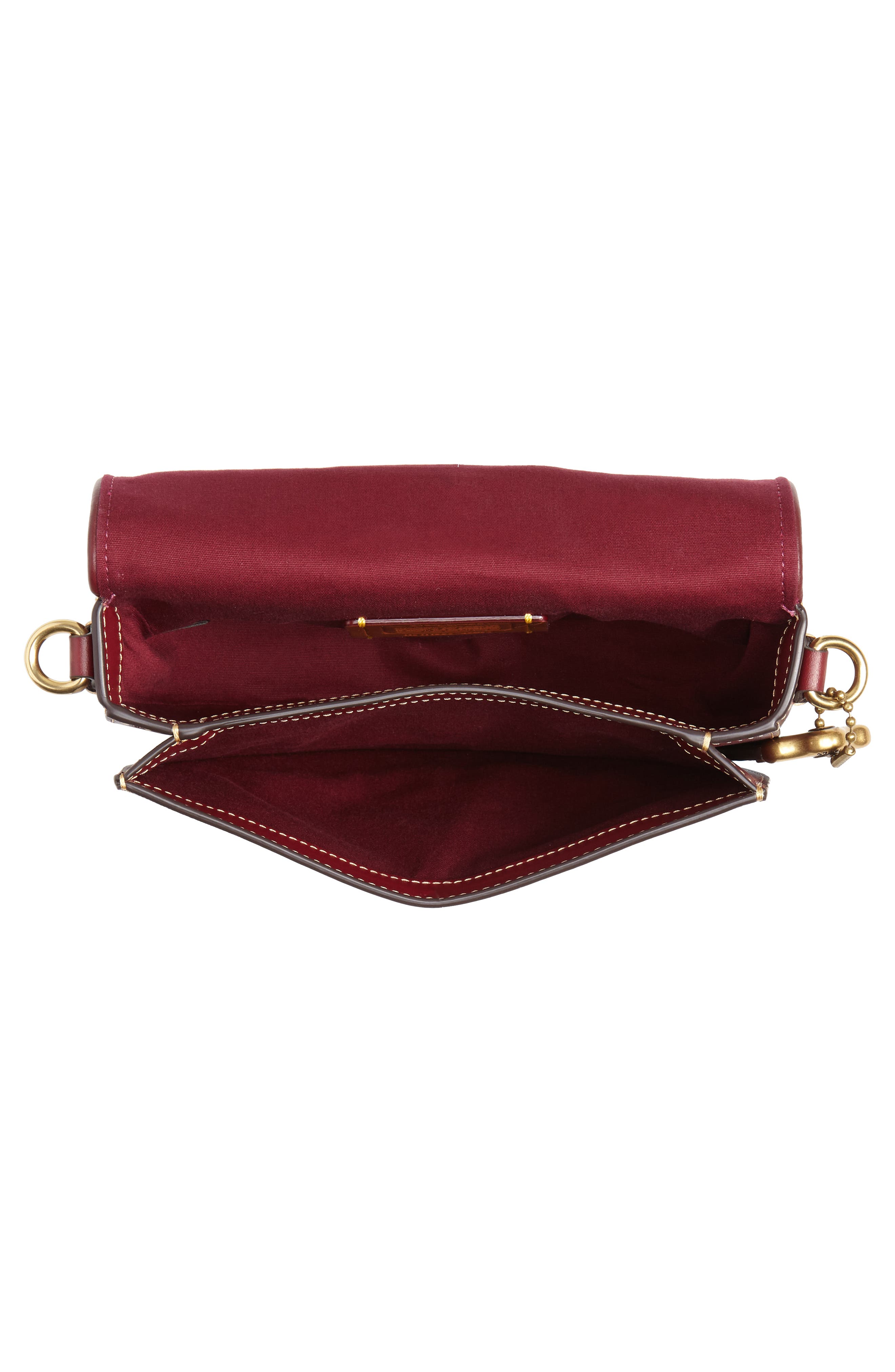 COACH Saddle 20 Signature Jacquard & Leather Crossbody Bag, Alternate, color, 