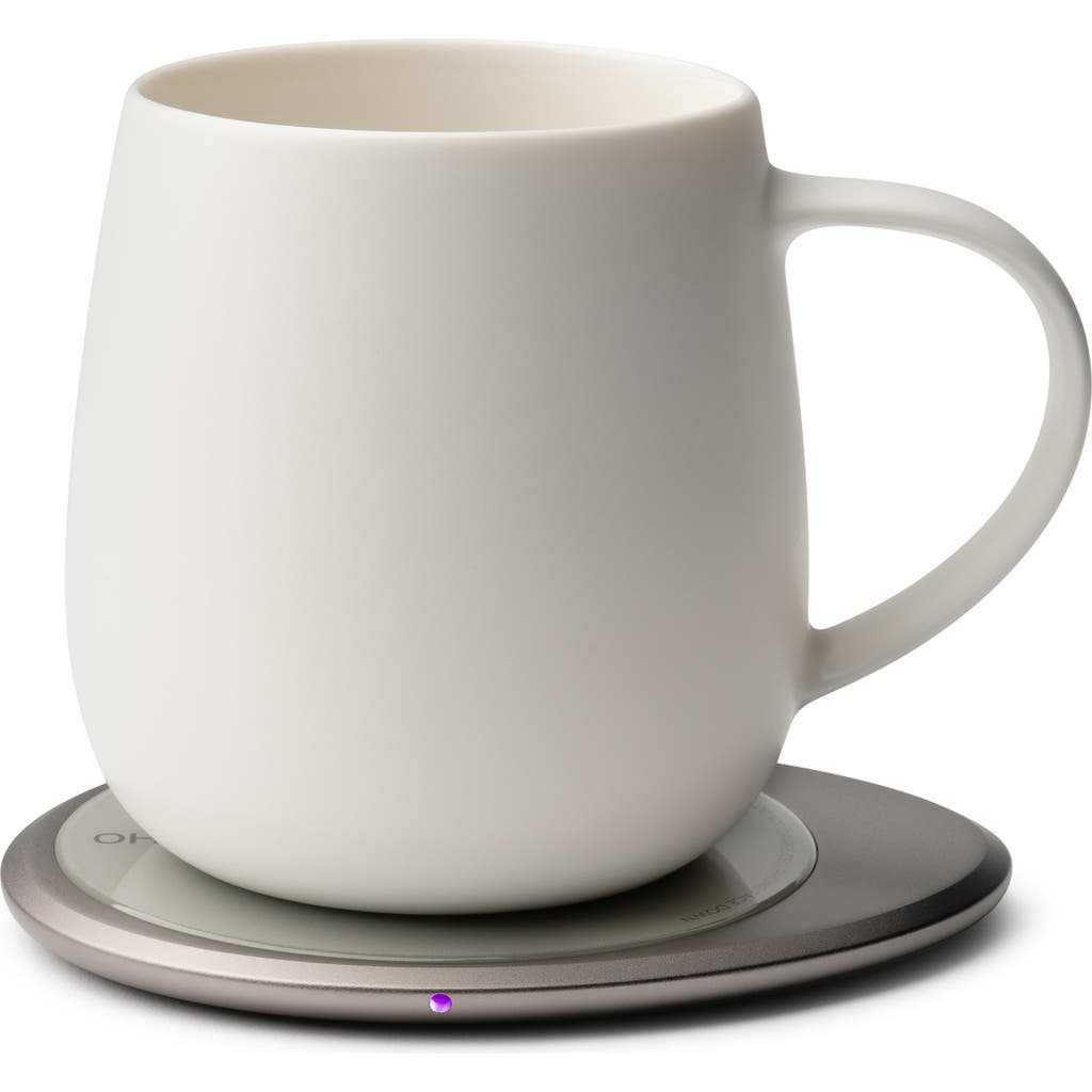 OHOM Ui 3 Mug & Warmer Set in Jasmine White  product