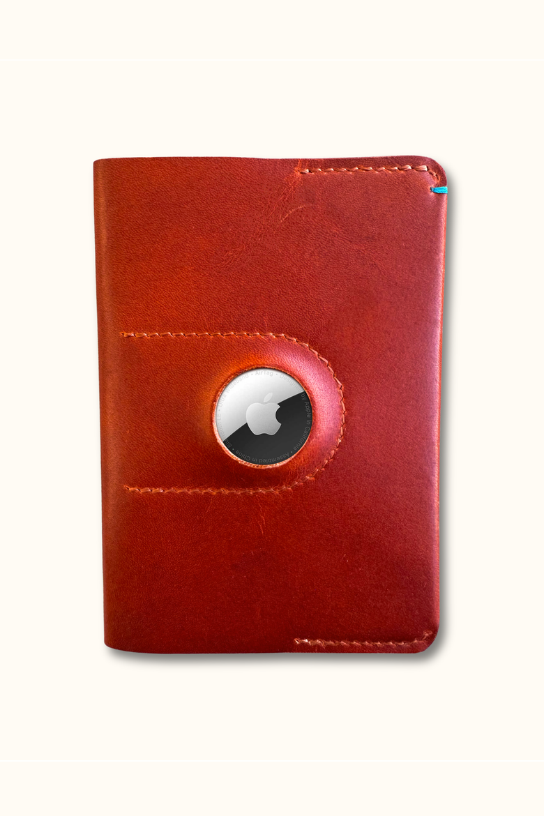 The Companion Passport Holder with AirTag Pocket, Main, color, English Tan