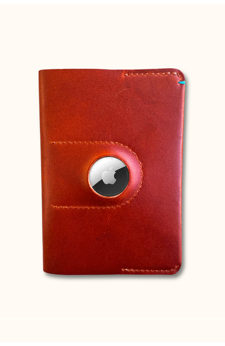 Bluebonnet The Companion Passport Holder with AirTag Pocket, Main, color, English Tan