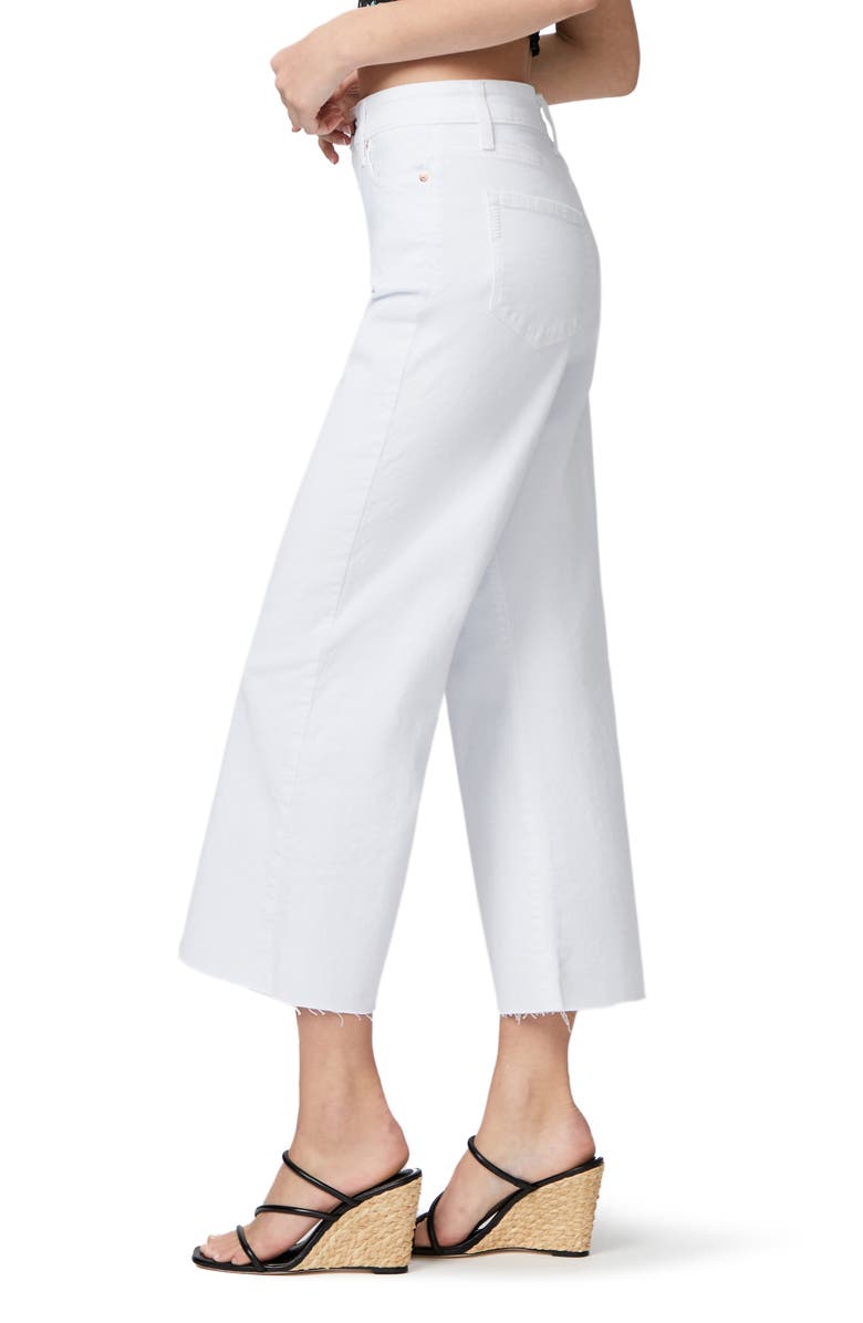 PAIGE Anessa High Waist Raw Hem Ankle Wide Leg Jeans, Alternate, color,