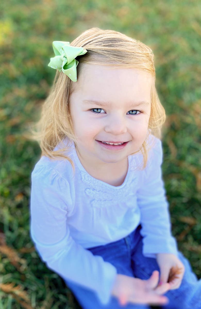 PLH Bows 3-Pack Tiny Dot Bow Hair Clips, Alternate, color, 