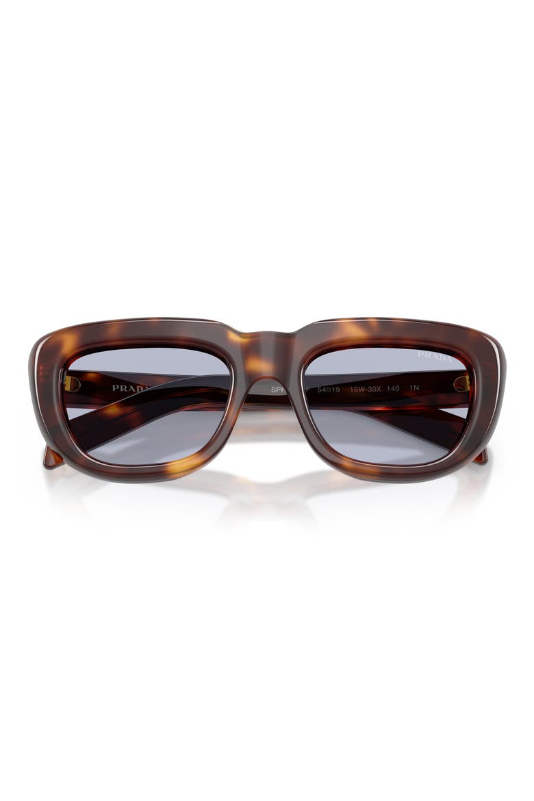 53mm Rectangular Sunglasses, Alternate, color, CLASSIC TORTOISE / BLUE