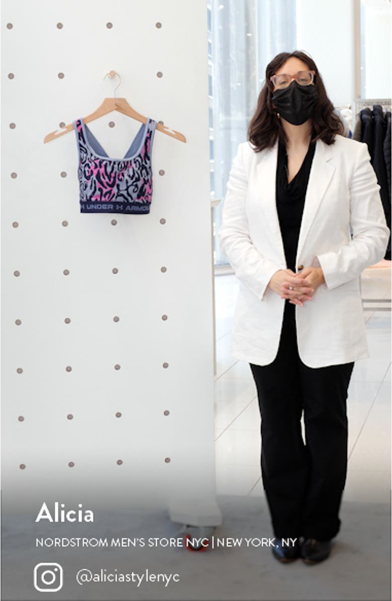 Print Cross Back Sports Bra, sales video thumbnail