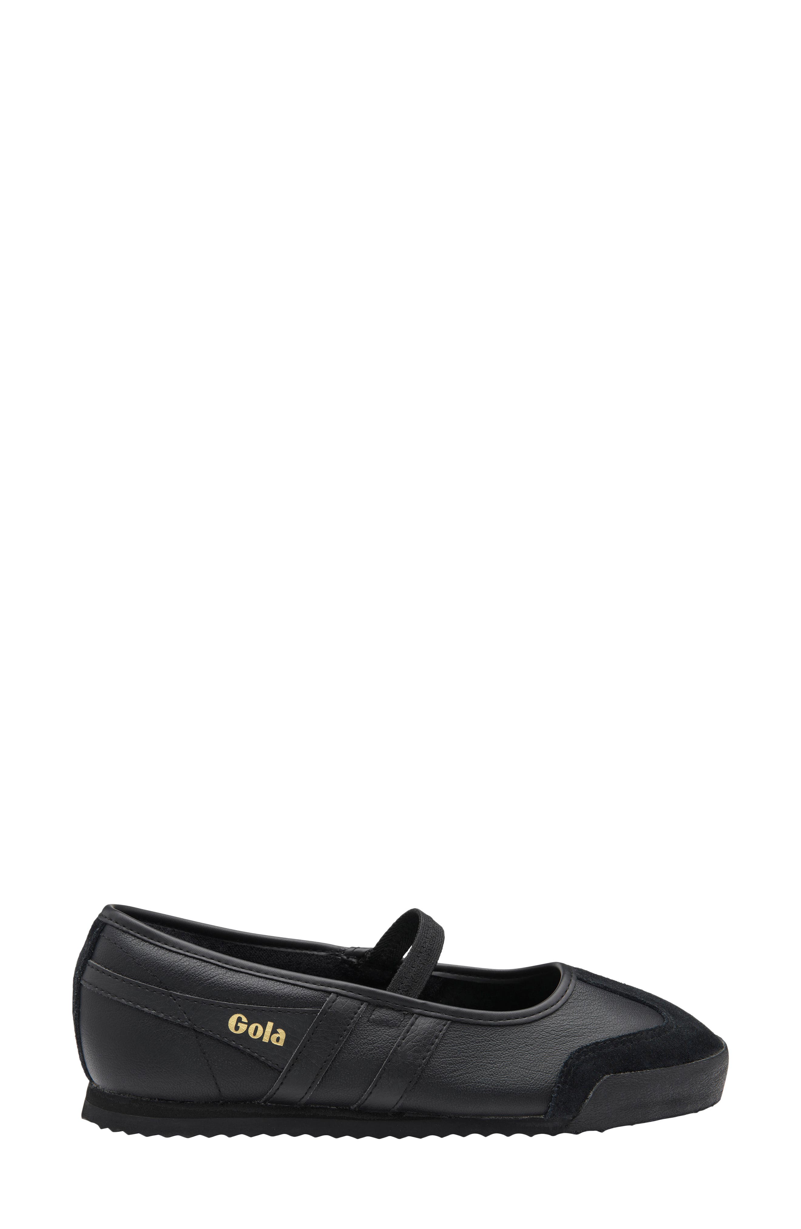 Celestra Leather Mary Jane Sneaker, Alternate, color, BLACK/ BLACK