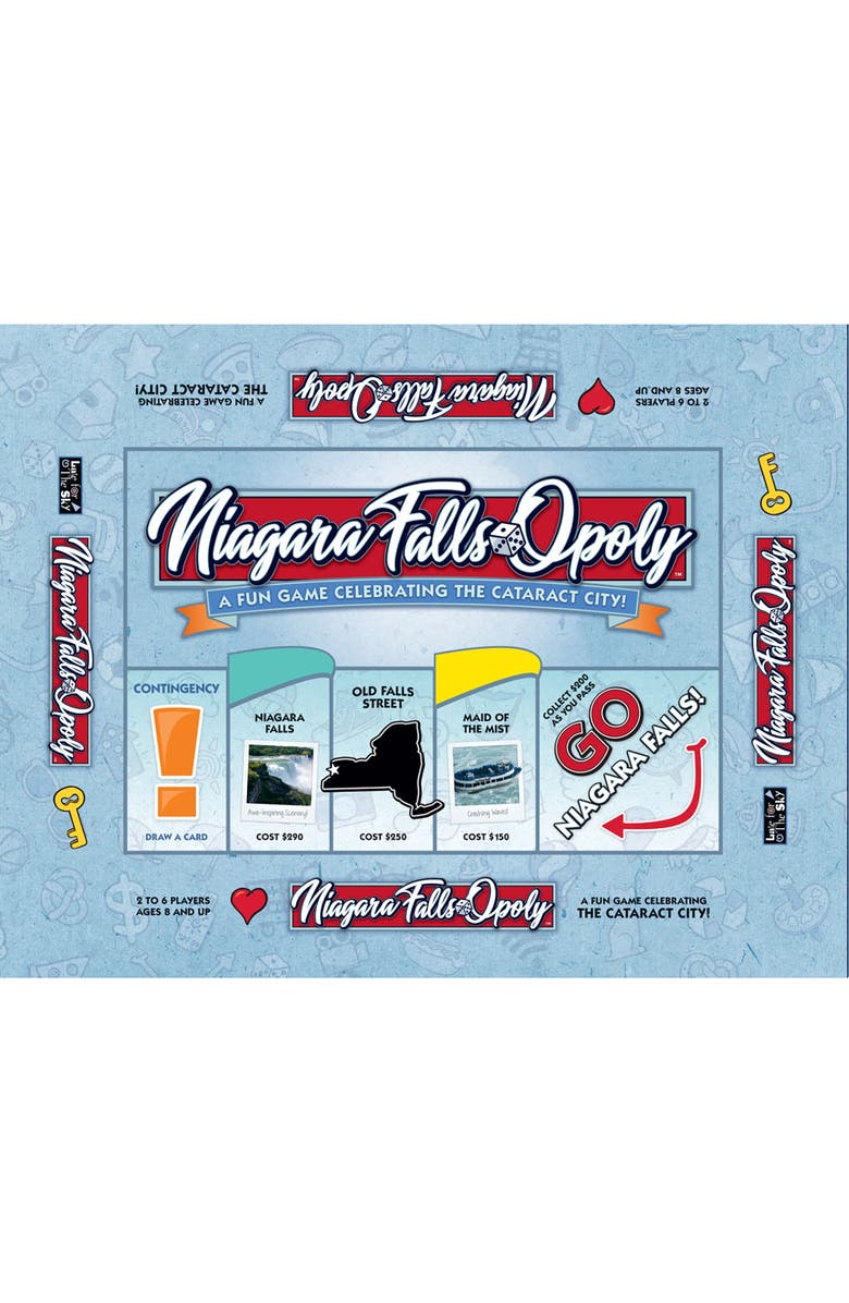 Late for the Sky Niagara Fallsopoly Monopoly Board Game, Main, color, Multicolored