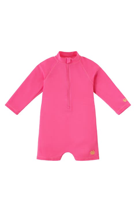 Long Sleeve Swim Romper (Baby, Toddler)