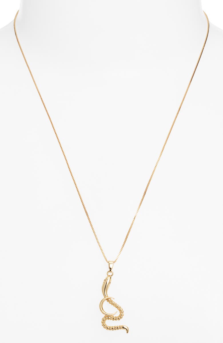 Child of Wild Nyassa Crescent Snake Necklace, Alternate, color, 