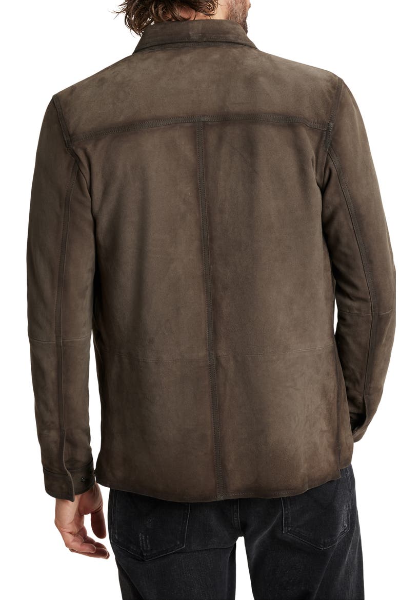 Izzy Suede Shirt Jacket, Alternate, color, EARTH BROWN