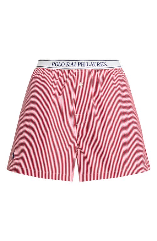 Polo Ralph Lauren Boxer Pajama Shorts In Pink