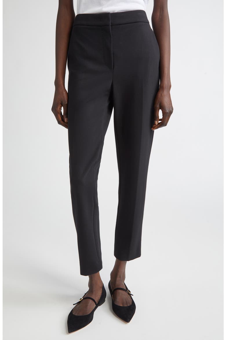 Pegno Slim Fit Jersey Ankle Pants, Main, color, BLACK