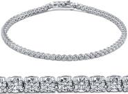Bliss Diamond 3 Carat Round Cut Lab Grown Diamond Tennis Bracelet In 14k Gold 7"